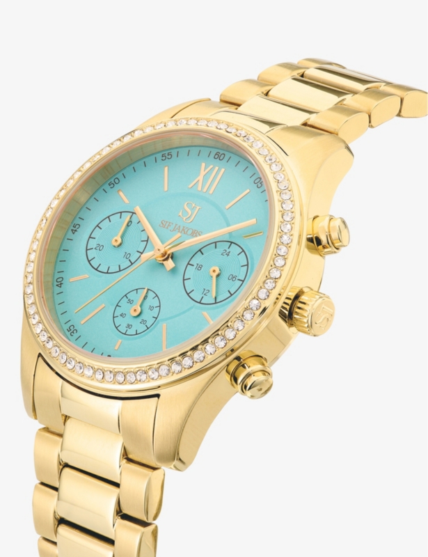 Domenica stainless-steel and zirconia quartz watch