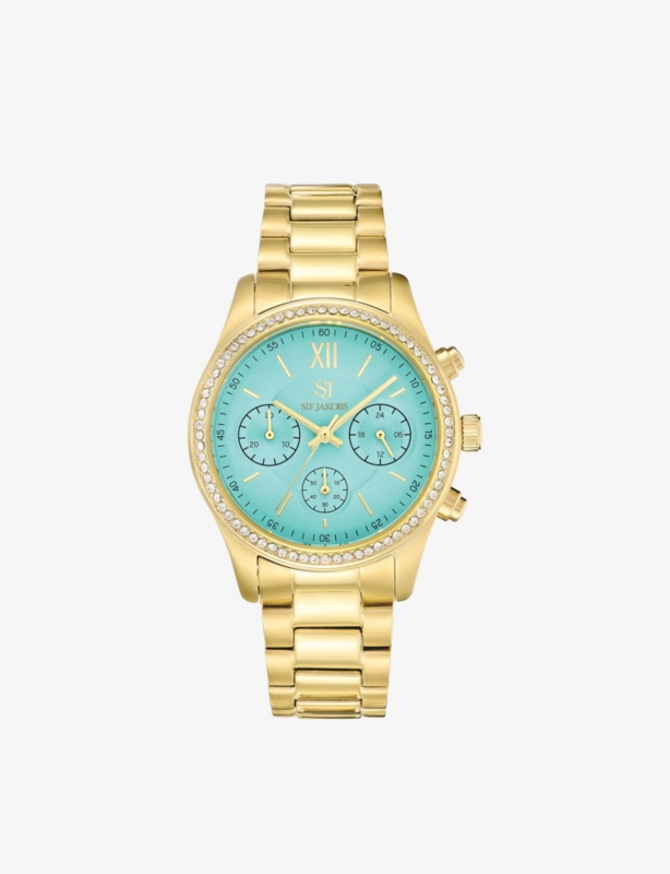 Domenica stainless-steel and zirconia quartz watch