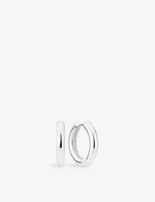 SIF JAKOBS: Carrara Pianura 925 sterling-silver hoop earrings
