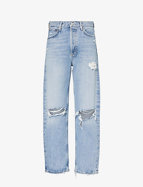 AGOLDE: 90s straight-leg mid-rise organic-cotton jeans