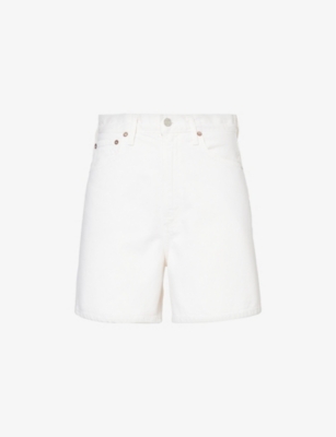 AGOLDE: Stella high-rise organic-cotton denim shorts