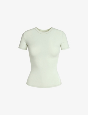 SKIMS: Short-sleeved slim-fit stretch-cotton T-shirt