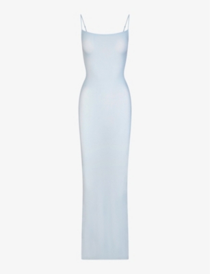 Shop Skims Women's Celeste Soft Lounge Sleeveless Slim-fit Stretch-woven Maxi Dress