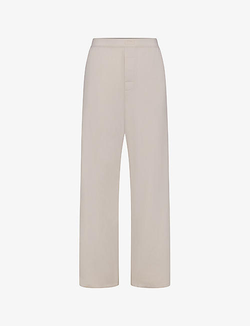 SKIMS: Boyfriend relaxed-fit stretch-woven trousers