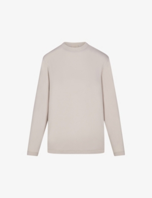 Skims Womens Stone Boyfriend Oversized Stretch-jersey T-shirt In Stone