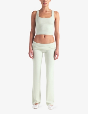SKIMS WOMENS SKIMS RIBBED SCOOP-NECK COTTON-JERSEY TANK TOP 