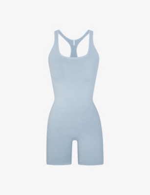 SKIMS: Outdoor racer-back stretch cotton-blend body