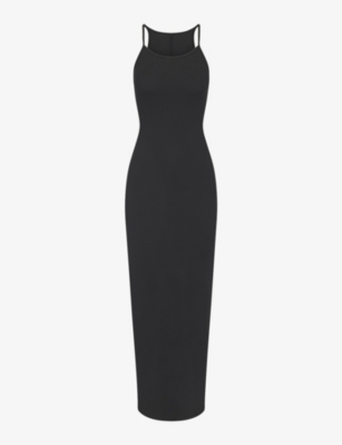 SKIMS: Cotton Rib scoop-neck stretch-cotton maxi dress