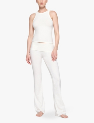SKIMS: Cotton Jersey round-neck stretch-cotton tank top