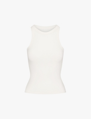 SKIMS: Cotton Jersey round-neck stretch-cotton tank top