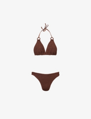 HUNZA G: Eva triangle bikini set