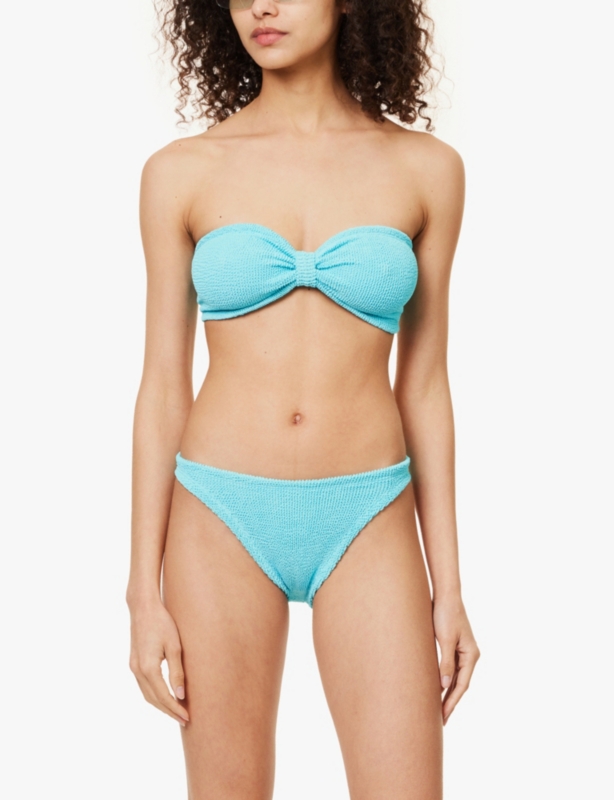 Jean striped bikini set