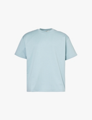 BOTTEGA VENETA: Branded-cuff short-sleeved cotton-jersey T-shirt