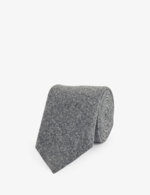 BOTTEGA VENETA: Flecked flannel wool tie