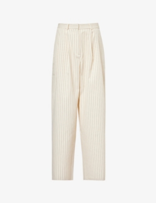 THE FRANKIE SHOP: Ripley wide-leg high-rise woven-blend trousers