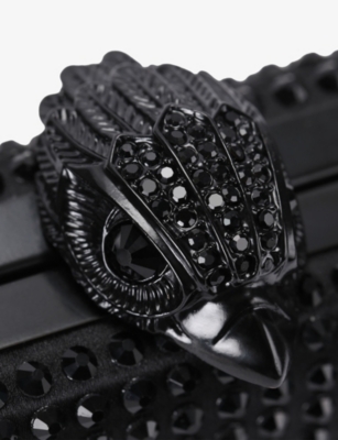 KURT GEIGER LONDON: Crystal Kensington Woven Clutch Bag