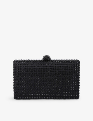 KURT GEIGER LONDON: Crystal Kensington Woven Clutch Bag
