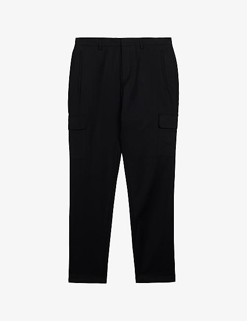 TED BAKER: Hakknee patch-pocket slim-fit stretch-cotton trousers