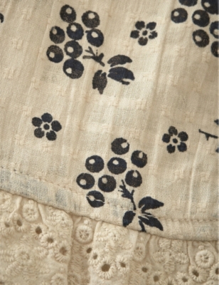 Shop Caramel Hyssop Cotton Dress 3-12 In Berry Bud