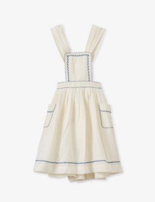 Shop Caramel Girls White Kids Peppermint Cotton Dress 3 Years -