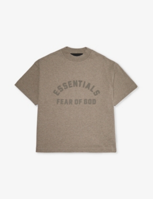 FEAR OF GOD ESSENTIALS: Kids ESSENTIALS brand-print short-sleeve cotton-jersey T-shirt 2-16 years