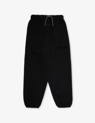 FEAR OF GOD ESSENTIALS: Kids' ESSENTIALS brand-patch cuffed cotton-jersey jogging bottoms 2-16 years
