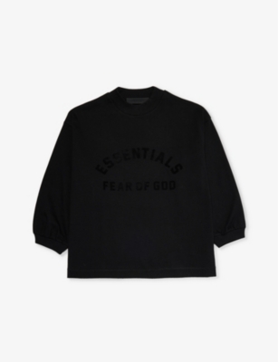 FEAR OF GOD ESSENTIALS: Kids' ESSENTIALS brand-patch relaxed-fit cotton-jersey T-shirt 2-16 years
