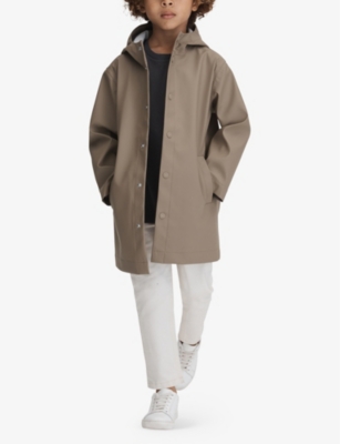 REISS: Eero hooded straight-fit woven jacket 3-13 years