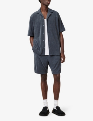 ALLSAINTS: Felix logo-embroidered relaxed-fit recycled-polyester shorts