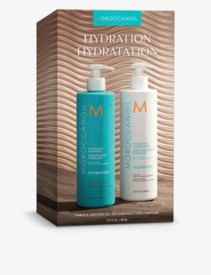 Moroccanoil Hydrating Shampoo And Conditioner Duo 500ml In Multi