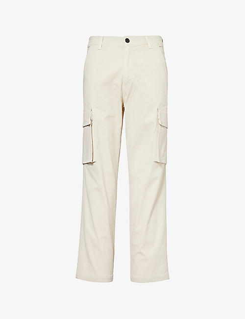 CITIZENS OF HUMANITY: Dillon patch-pocket straight-leg mid-rise stretch-cotton trousers