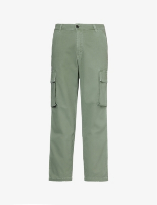 CITIZENS OF HUMANITY MENS DILLON PATCH-POCKET STRAIGHT-LEG MID-RISE STRETCH-COTTON TROUSERS NOVA 