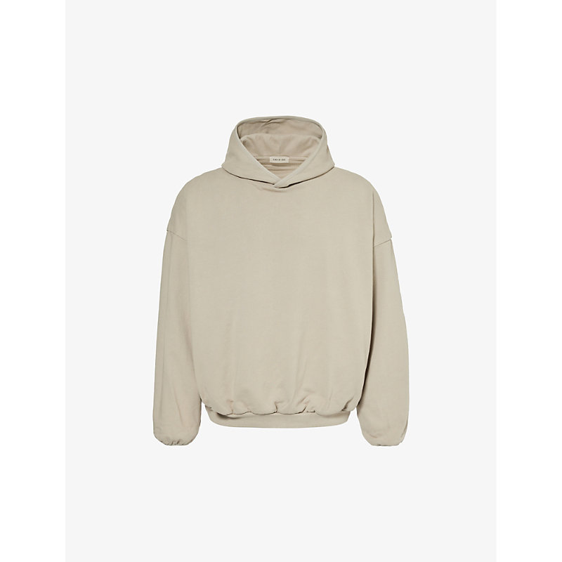 Fear Of God Mens Paris Sky Brand-patch Relaxed-fit Cotton-jersey Hoody