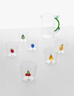 Fruits & Flowers grape glass tumbler 8cm