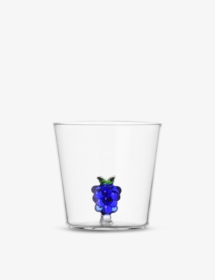 ICHENDORF: Fruits & Flowers grape glass tumbler 8cm