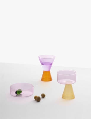 ICHENDORF: Travasi glass olive bowl 3cm x 12cm