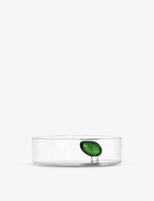 ICHENDORF: Travasi glass olive bowl 3cm x 12cm