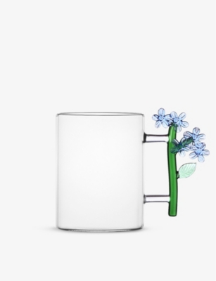 ICHENDORF: Botanica Alessandra Baldereschi glass mug 10cm