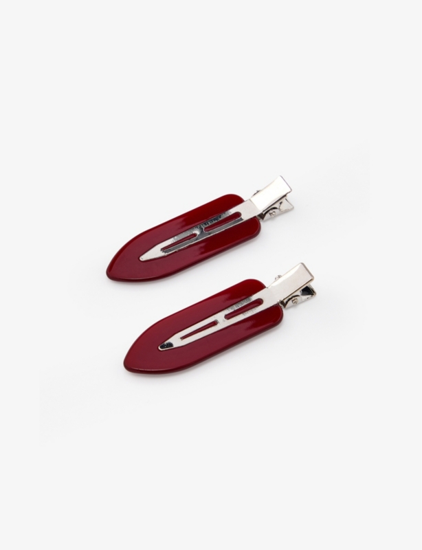 The No Crease Clip acetate hair clip pack of two