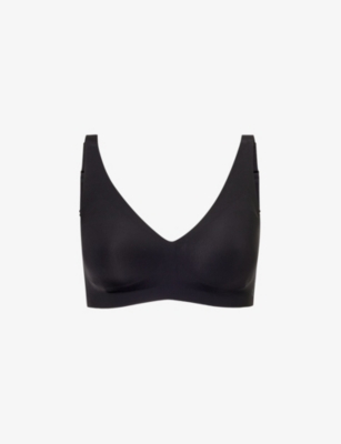 Shop Sloggi Women's Black Zero Feel 2.0 Stretch-woven Bralette