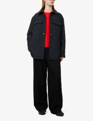 Shop Canada Goose Albany Brand-patch Padded In Black