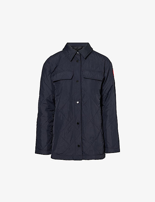 CANADA GOOSE: Albany brand-patch padded shell jacket