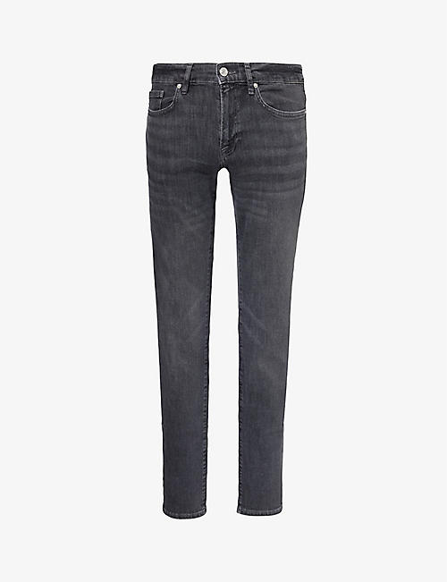 FRAME: L'homme Slim mid-rise recycled cotton and polyester-blend denim jeans