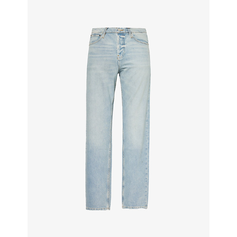 Shop Frame Men's North Sea The Straight Regular-fit Stretch-denim Jeans