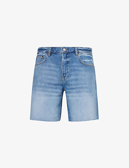 FRAME: Vintage raw-hem regular-fit denim shorts