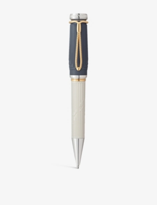 MONTBLANC: Jane Austen Le Ballpoint 14ct gold-coated precious resin ballpoint pen