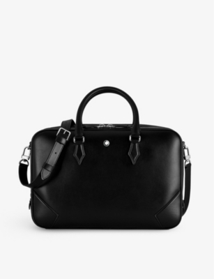 Montblanc Mens Black Meisterstuck Large Branded Document Case In Black