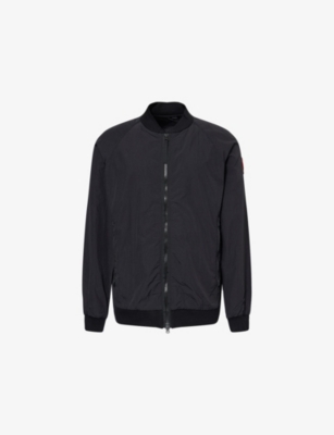 CANADA GOOSE: Faber brand-patch shell bomber jacket