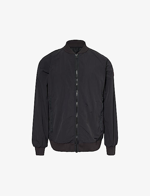 CANADA GOOSE: Faber brand-patch shell bomber jacket
