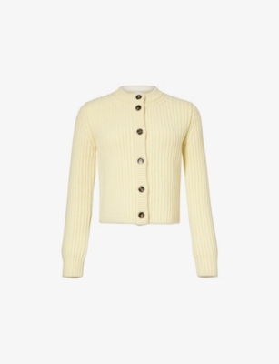 BOTTEGA VENETA: Ribbed regular-fit wool and cashmere-blend cardigan
